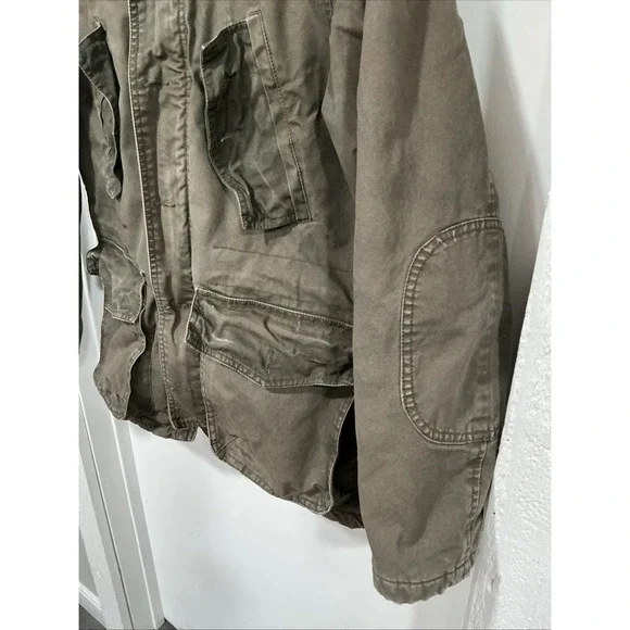 Converse Military Field Jacket, Army Green, Men's Small, Farm Chore Coat, Lined - Picture 5 of 16